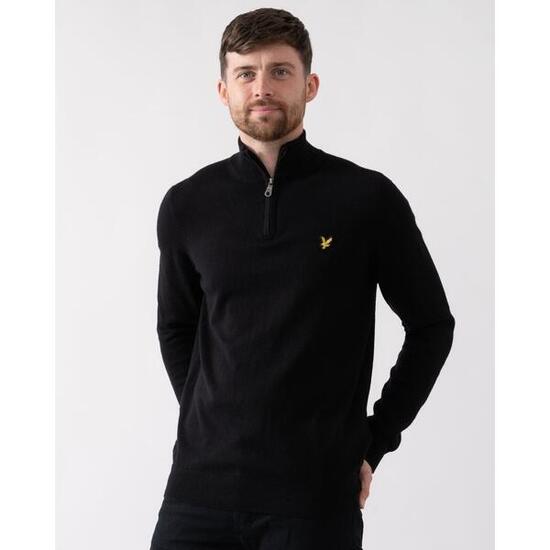 Pull 1/4 zip coton mérinos Lyle & Scott