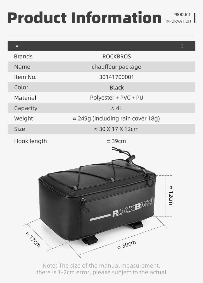 bolsa trasera de bicicleta de alta gama 7/7