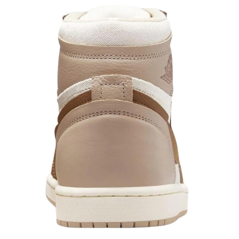"Air Jordan 1" Sneaker für , Leder, Hoch geschnitten Damen Braun 3/4