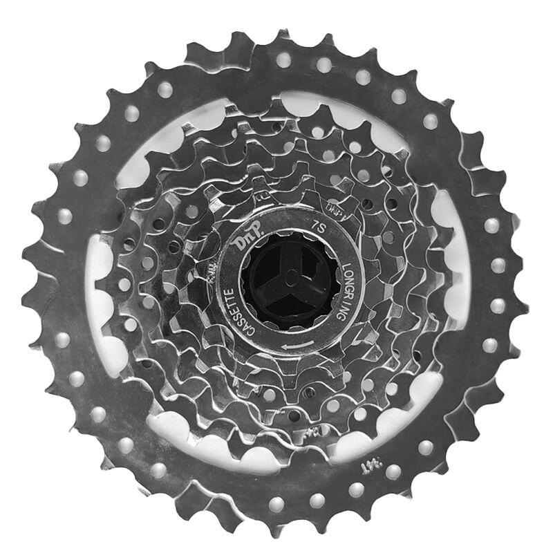 Ozo - Cassette 7 Vitesses 11-34 Dents – Acier Nickelé – Compatible Systèmes Shimano - Cassette - Gris - No Size - Decathlon