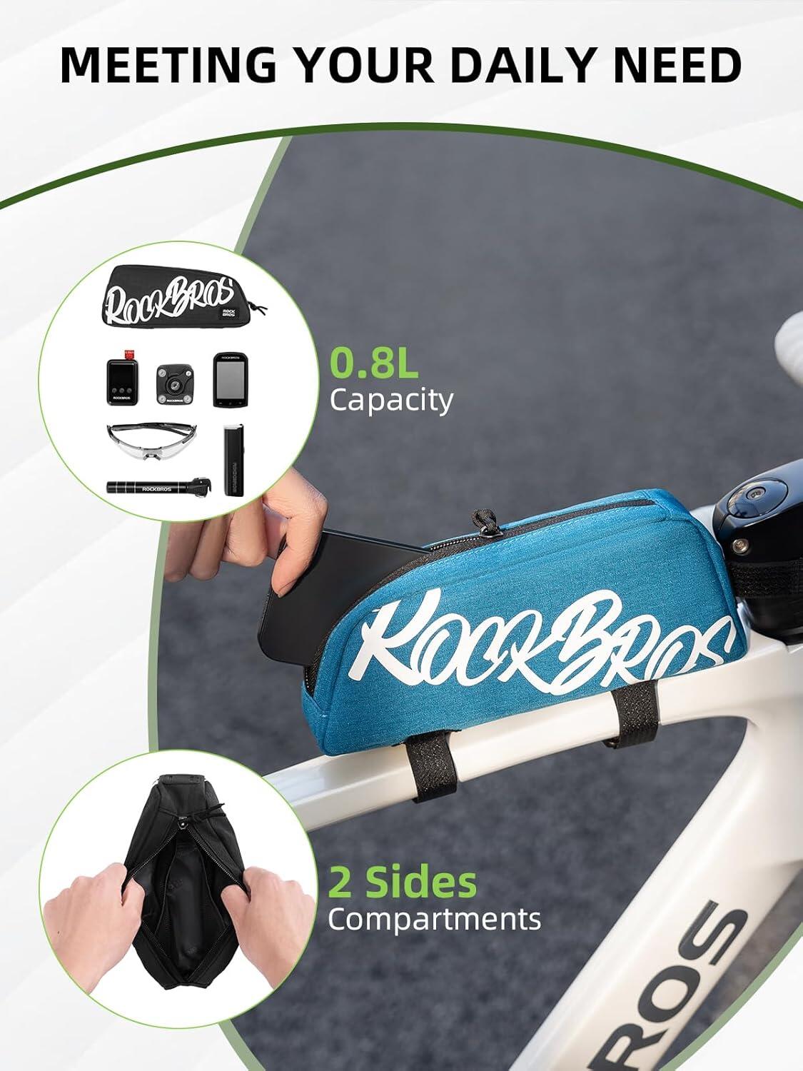 Bolsa ROCKBROS - Tubo superior 0.8L 2/7