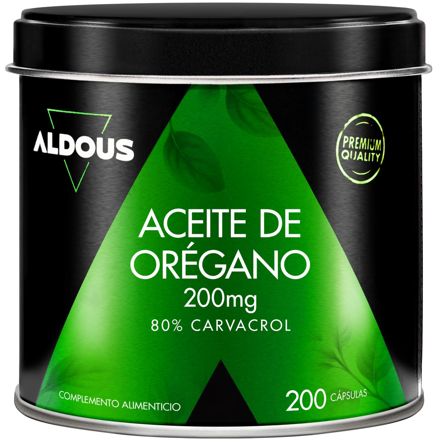 ALDOUS BIO Olio di origano 200 mg - 160 mg di carvacrolo - 200 capsule