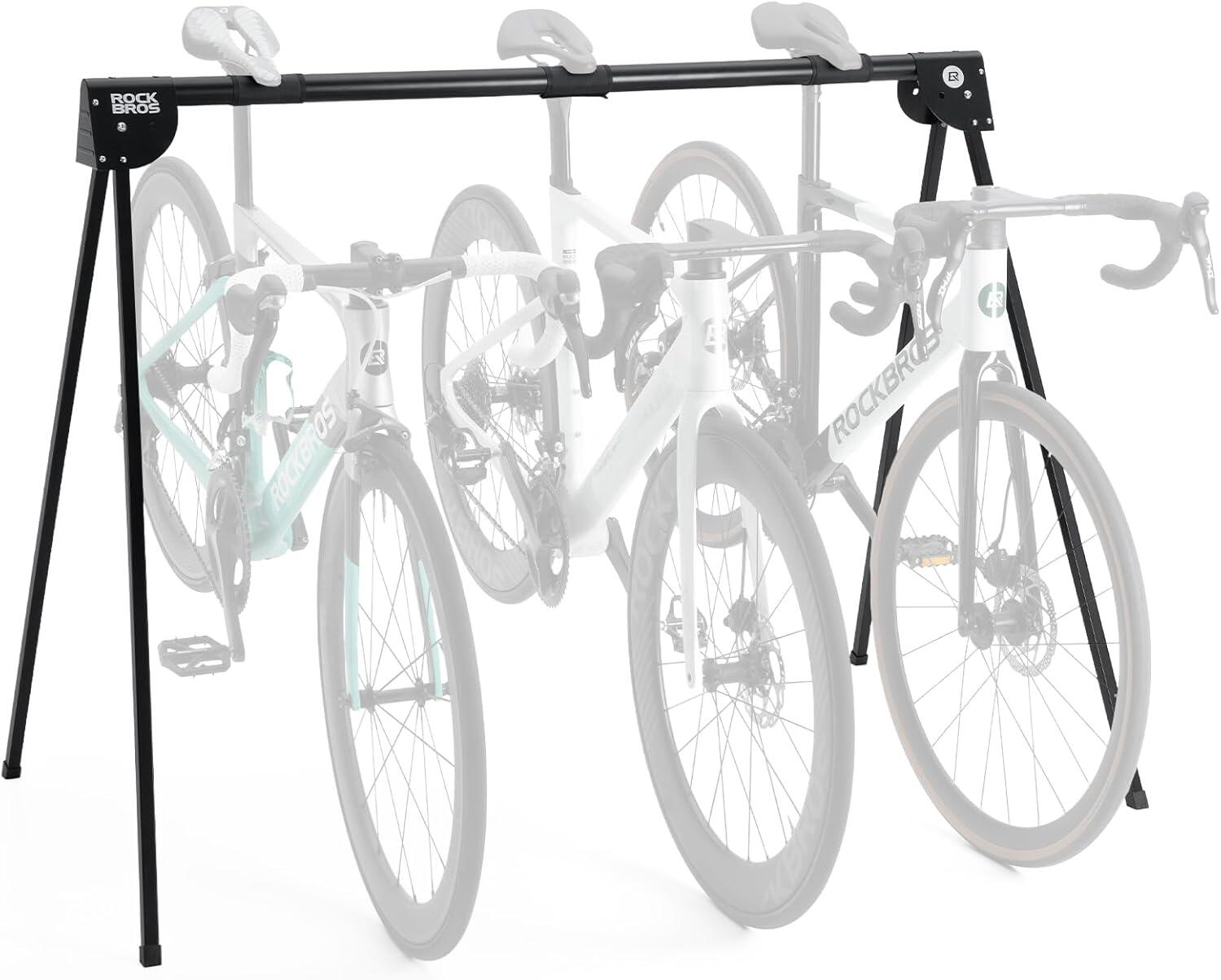 ROCKBROS ROCKBROS - Portabici per 3 bici, portatile per interni/esterni
