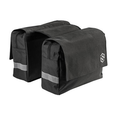 Skuad fietstassen voor bagagedrager zwart 22 liter