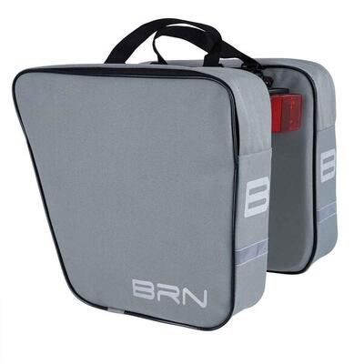 Brn set van 2 afzonderlijke klassieke fietstassen, grijs