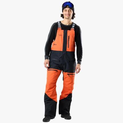 Pantalon de ski homme Freeride imperméable coupe-vent Bib