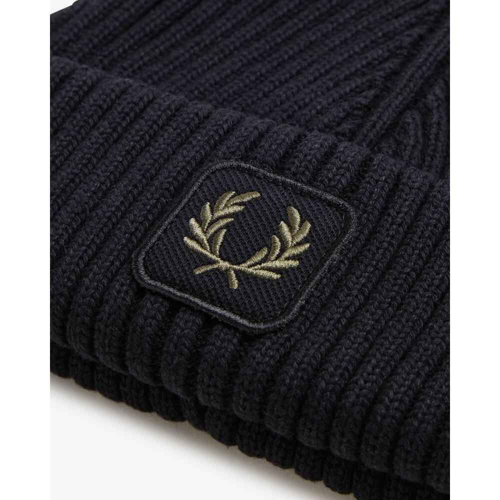 Beanie Uomo Brand con Texture a Costine 3/3