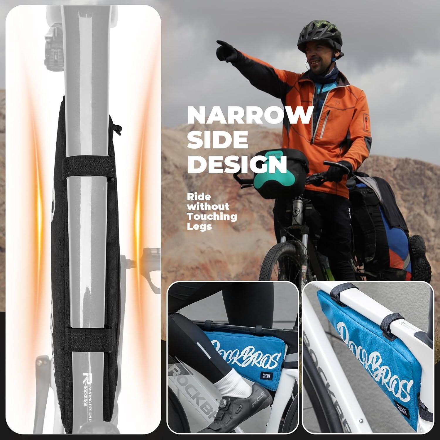 Bolsa triangular para cuadro de bicicleta ROCKBROS (1,9 L) 3/5
