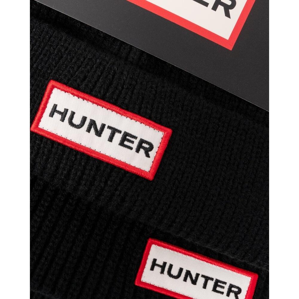 Set Hunter de Gorro y Bufanda Jura Cuff Beaine y Scarf Black Cálido y Suave 2/4