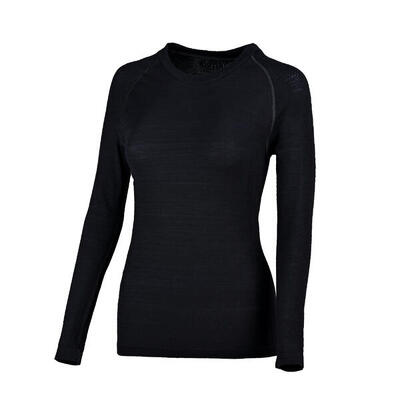 80% merinowol naadloos thermoshirt dames – yeti