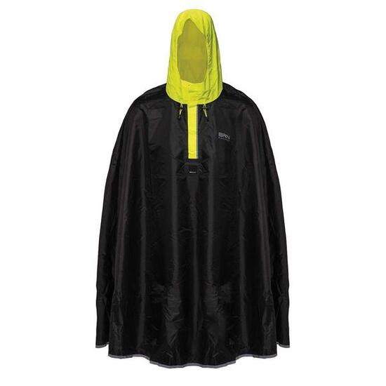 Poncho BRN noir/jaune fluo taille S/M