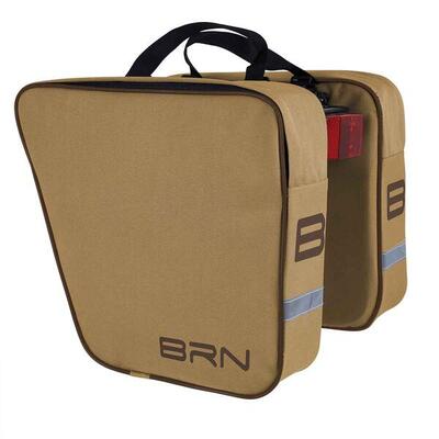 Brn set van 2 afzonderlijke klassieke fietstassen, grijs