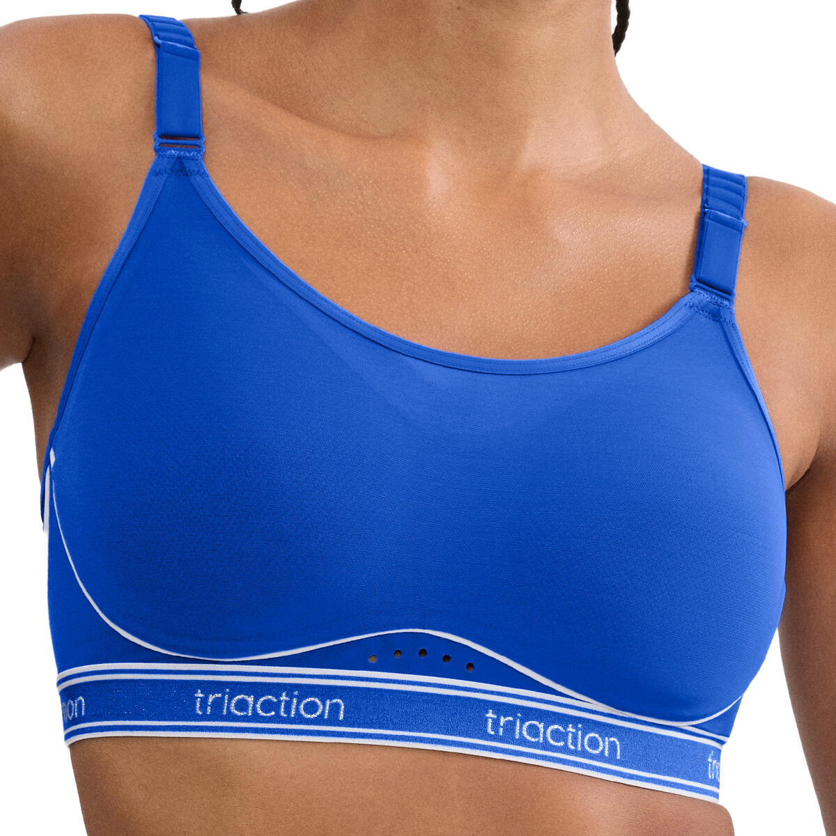 Triaction - Brassière De Sport Maintien Élevé - Cardio Breeze - Soutien-gorge - Bleu - 90c - Decathlon