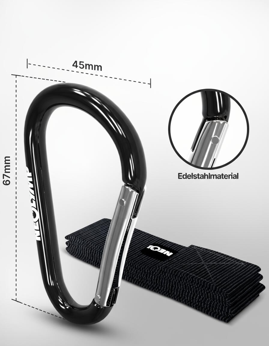 Multi-Anker mit Karabiner – Robuste Befestigung für Fitness- & Resistance Bands 2/5