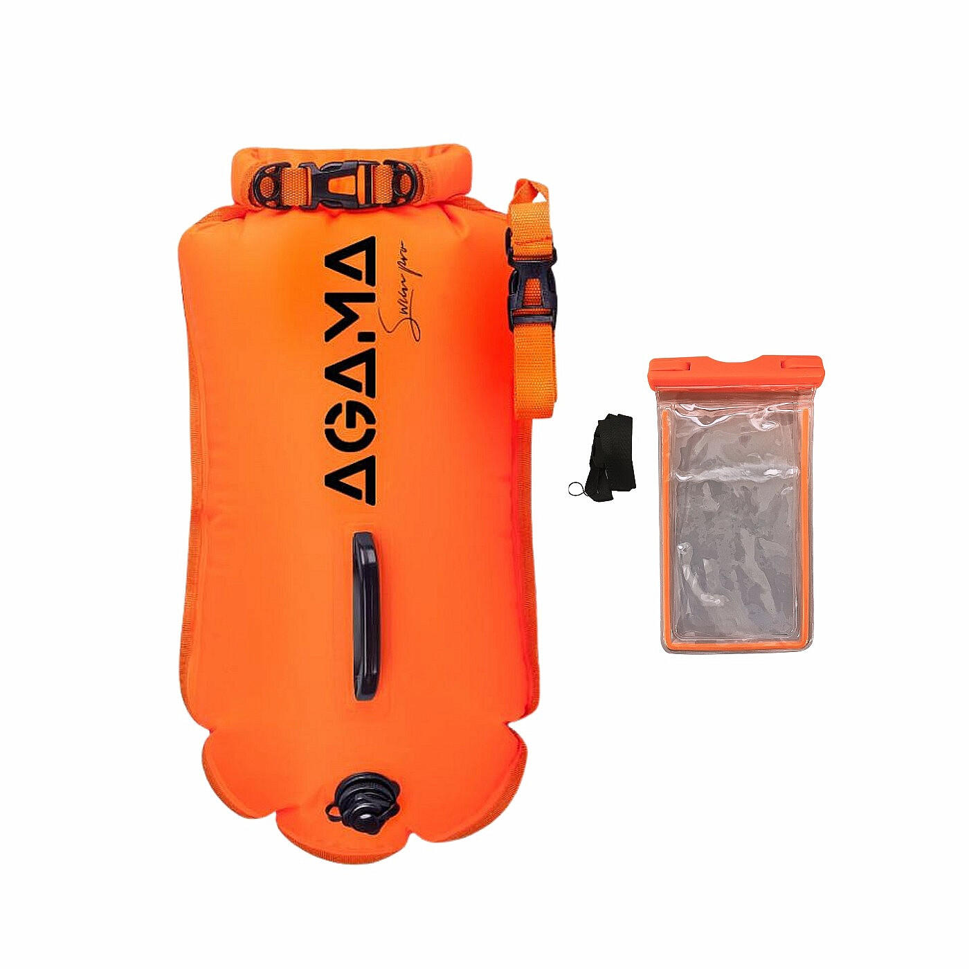 Plavecká bójka a suchý vak SWIM PRO 28 L + pouzdro 2/2