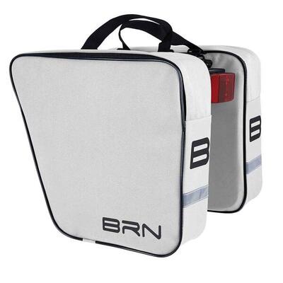 Brn set van 2 afzonderlijke klassieke fietstassen, grijs