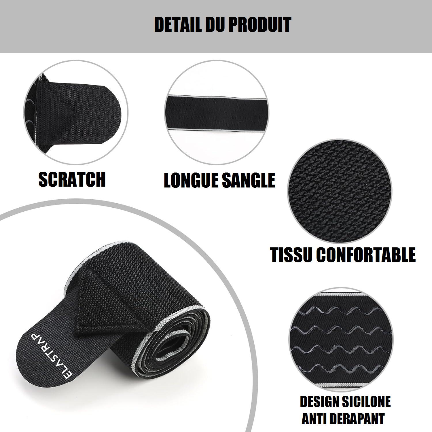 Bande Attelle Cheville Compressive Fine - Chevillère Entorse Strapping Réglable 6/6