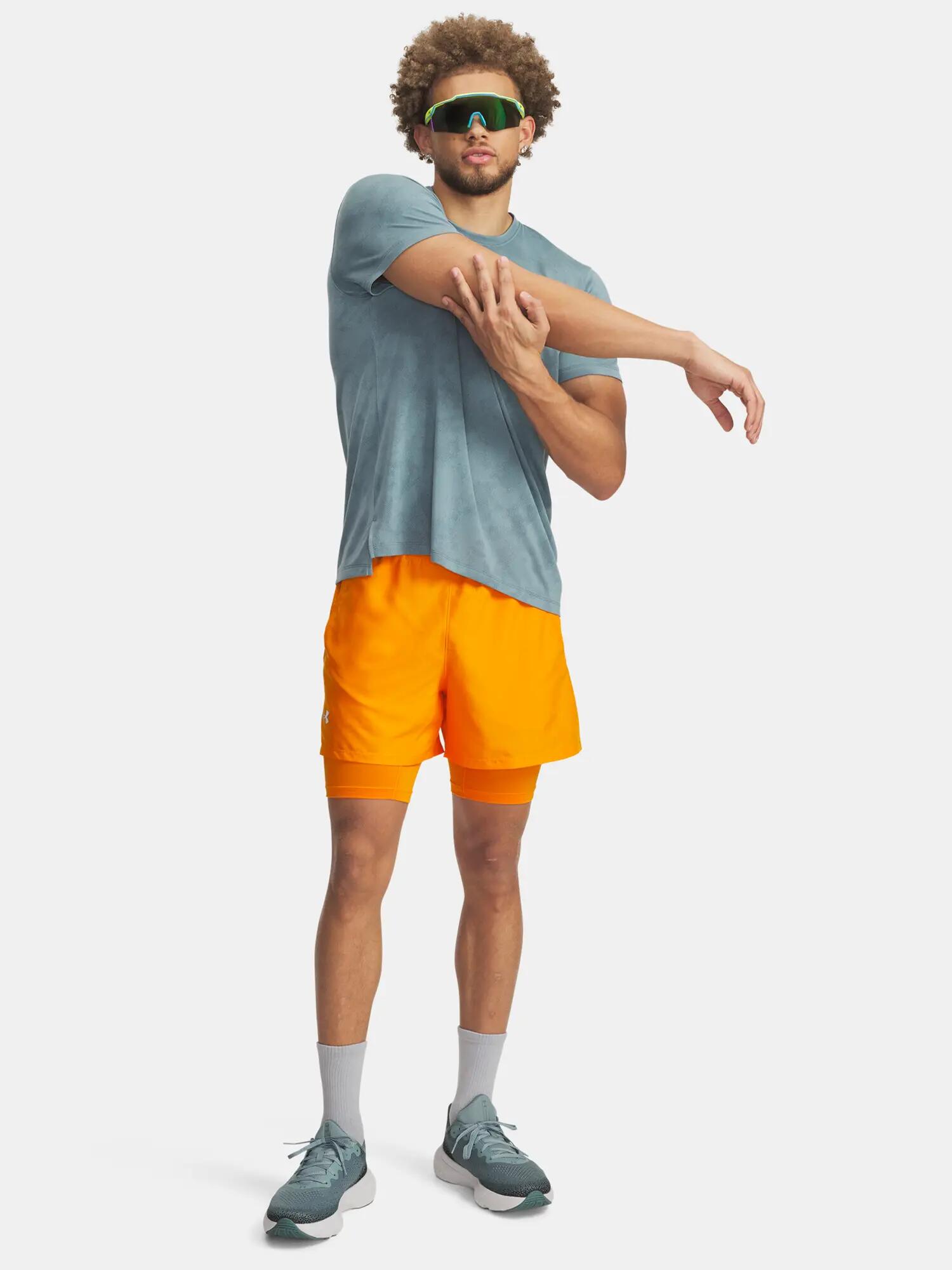 Férfi rövidnadrág Under Armour UA LAUNCH 5'' 2-IN-1 SHORTS-ORG 2/4