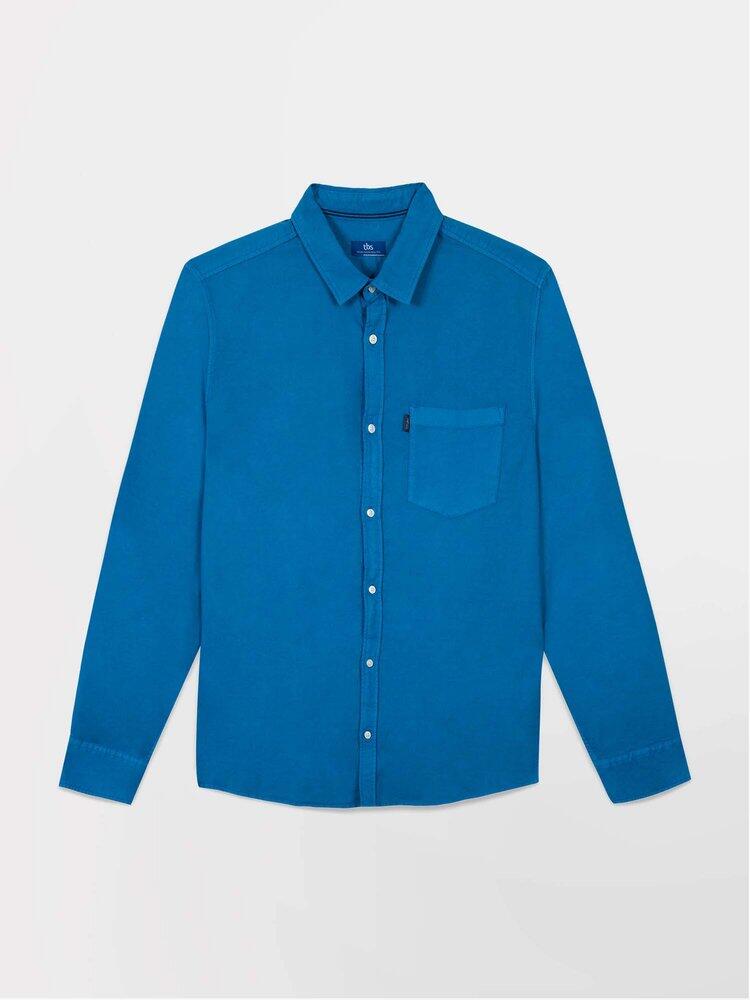 Chemise manches longues Homme - BRODYCHE Bleu 2/4