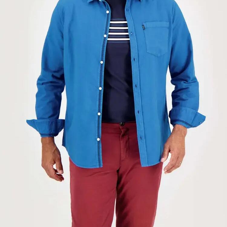 Men's Blue Shirt TBS BRODYCHE14442
