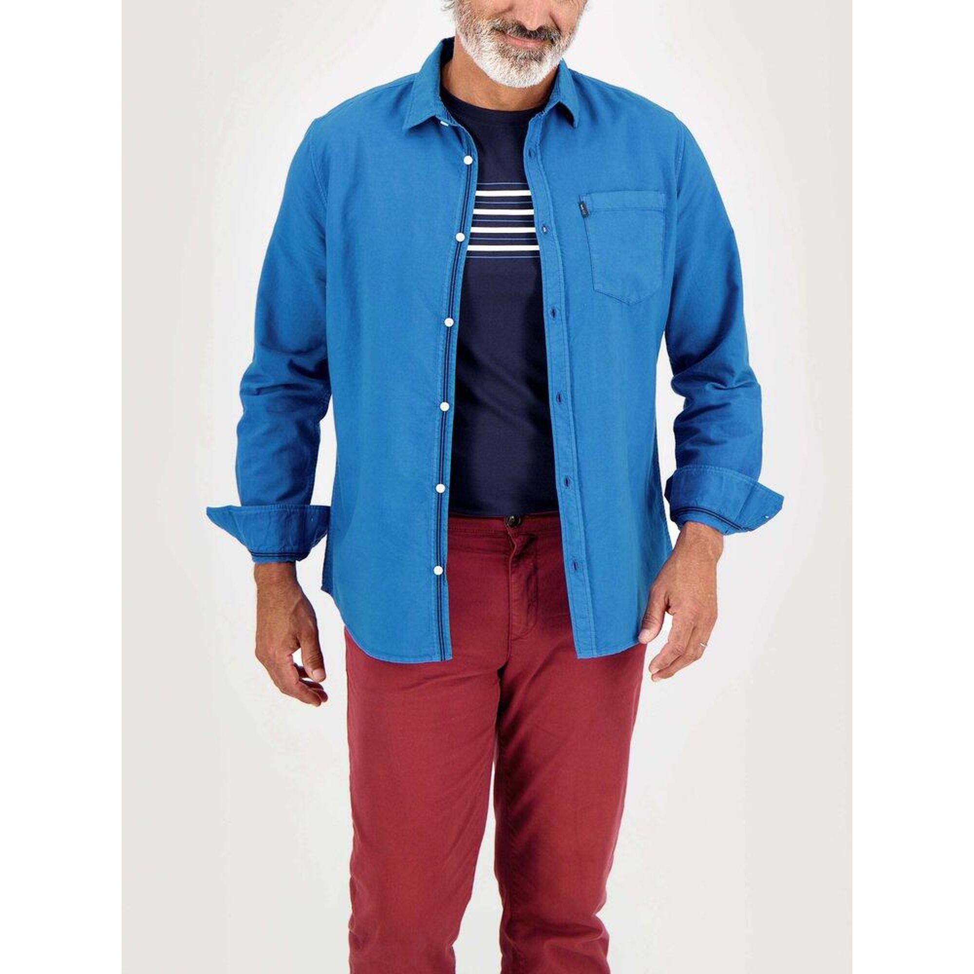 Chemise Silver Bait, Homme Taille Medium, Bleu, Manches