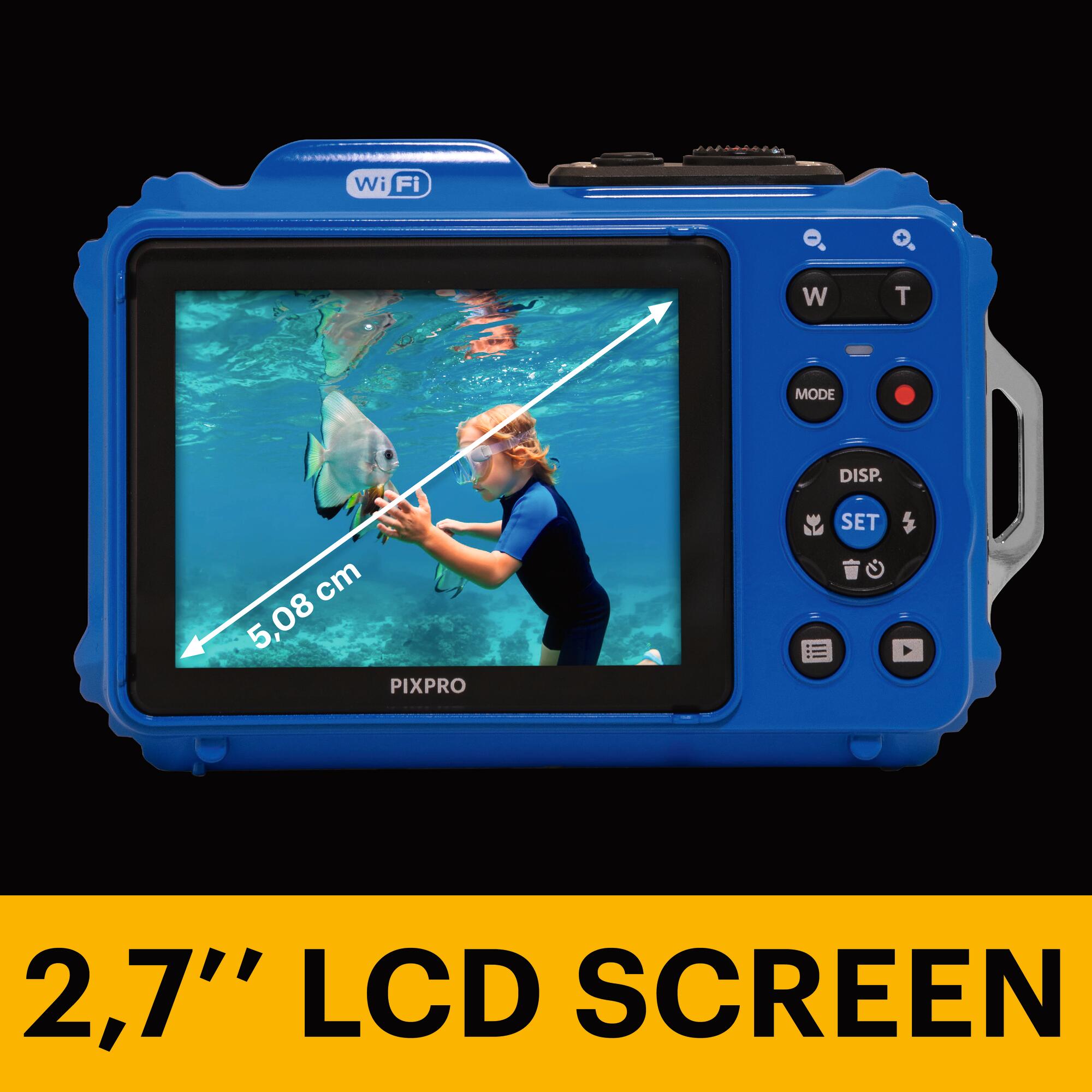 Kodak Pixpro WPZ2 16MP Waterdichte Camera 4x Zoom HD Blauw | Decathlon