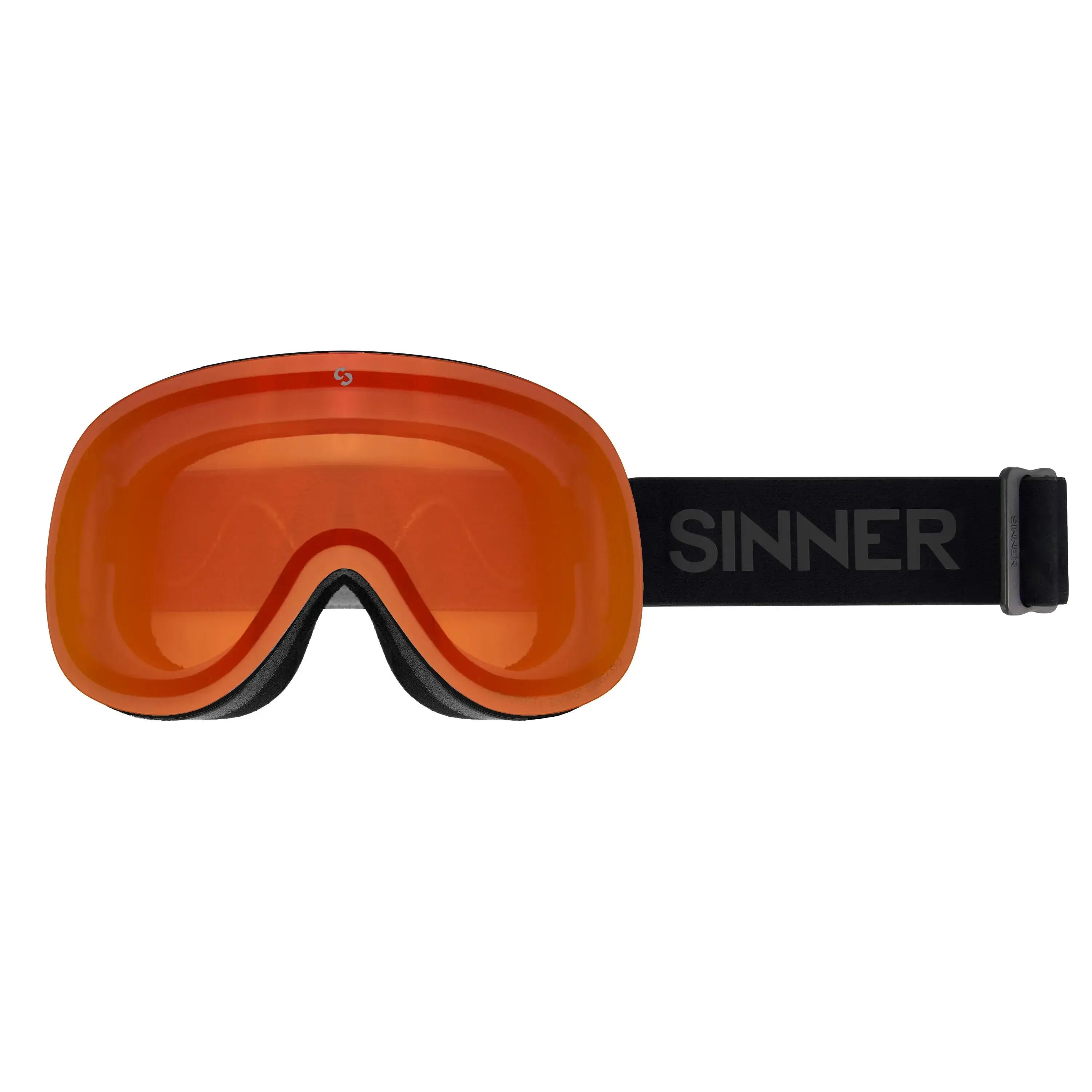 Gogle narciarskie/snowboardowe SINNER Taur, czarne, unisex 2/2
