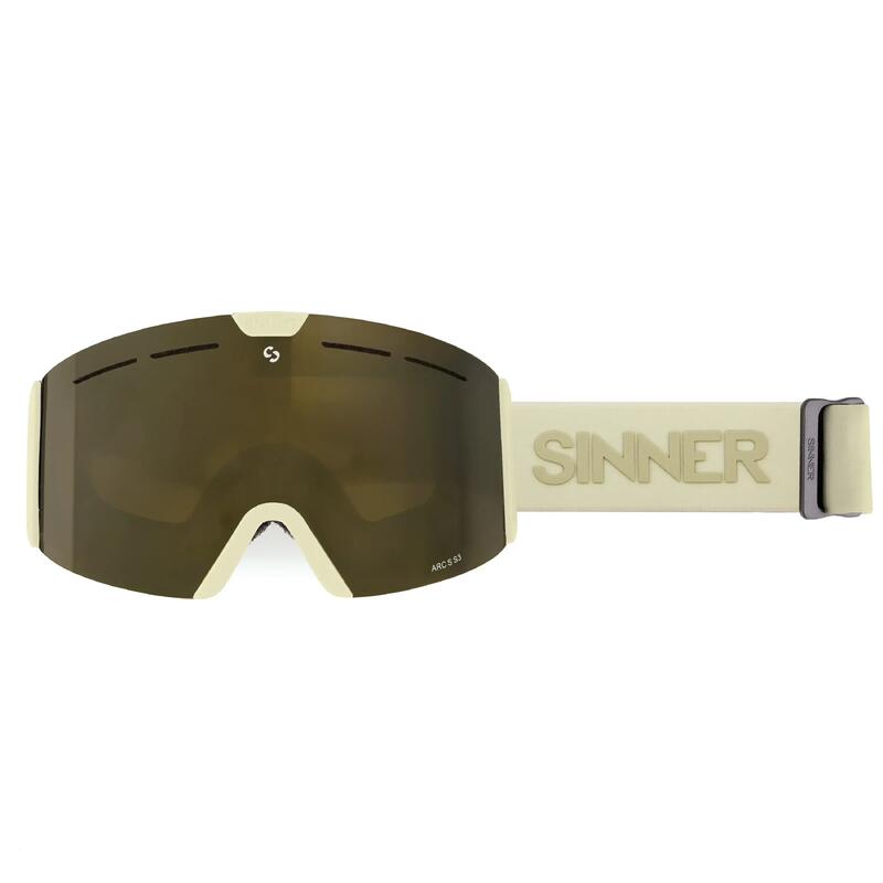 Ochelari schi și snowboard SINNER Arc S, Galben Deschis, Unisex