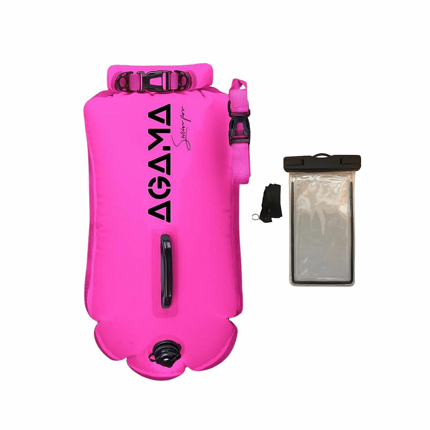 Plavecká bójka a suchý vak SWIM PRO 28 L + pouzdro 2/3