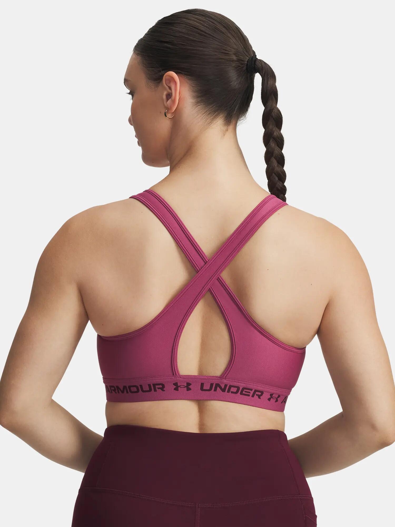 Női Under Armour Crossback Mid Bra-RED melltartó 2/2