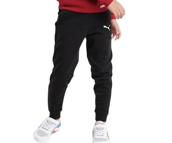 Spodnie dresowe bawełniane czarne dziecięce PUMA ESS Logo