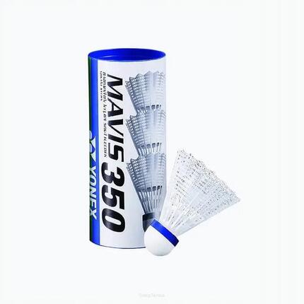 Lotki nylonowe Yonex Mavis 350 białe 3szt - p.średnia