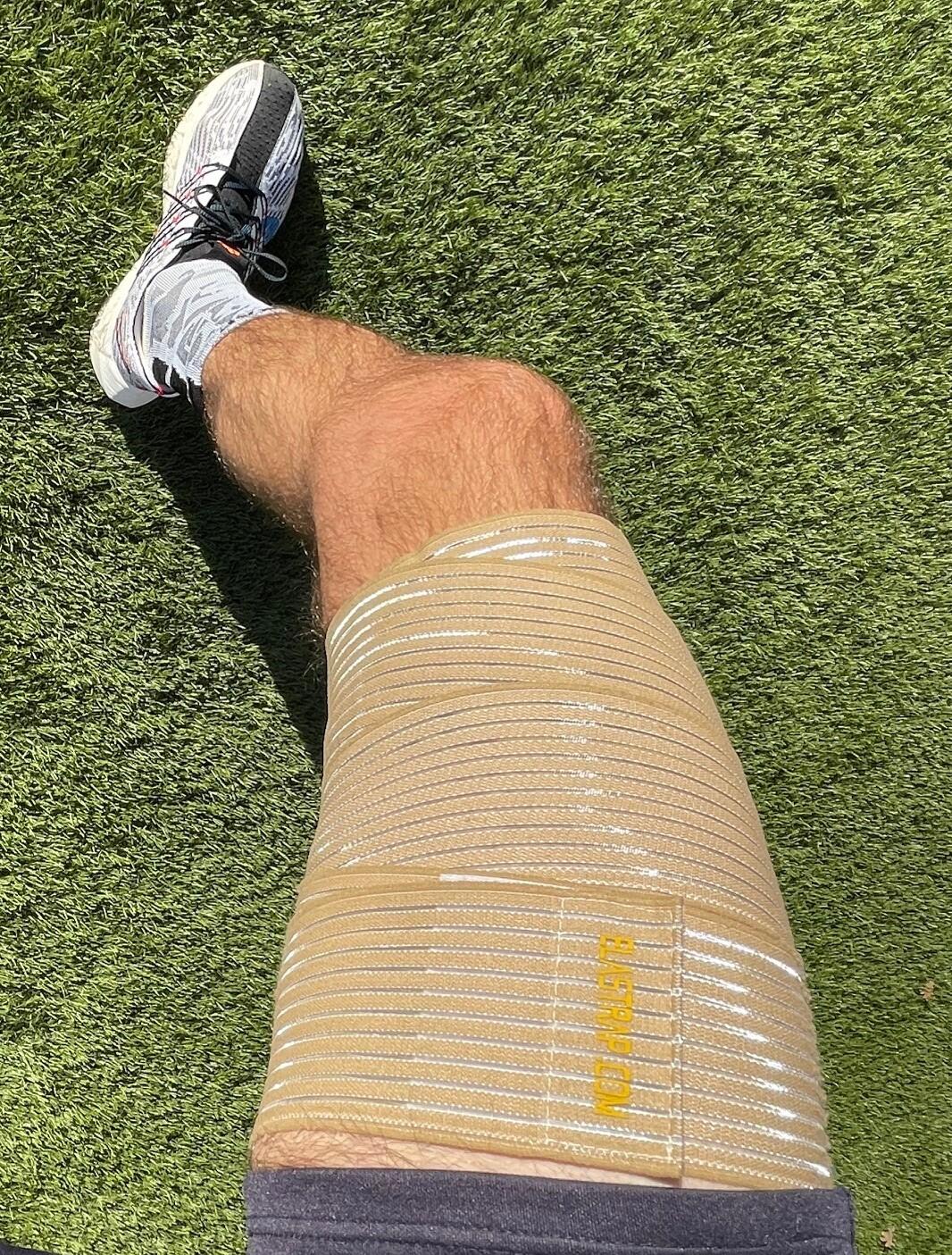 Protège cuisse manchon compression élastique - Claquage élongation contracture 3/6