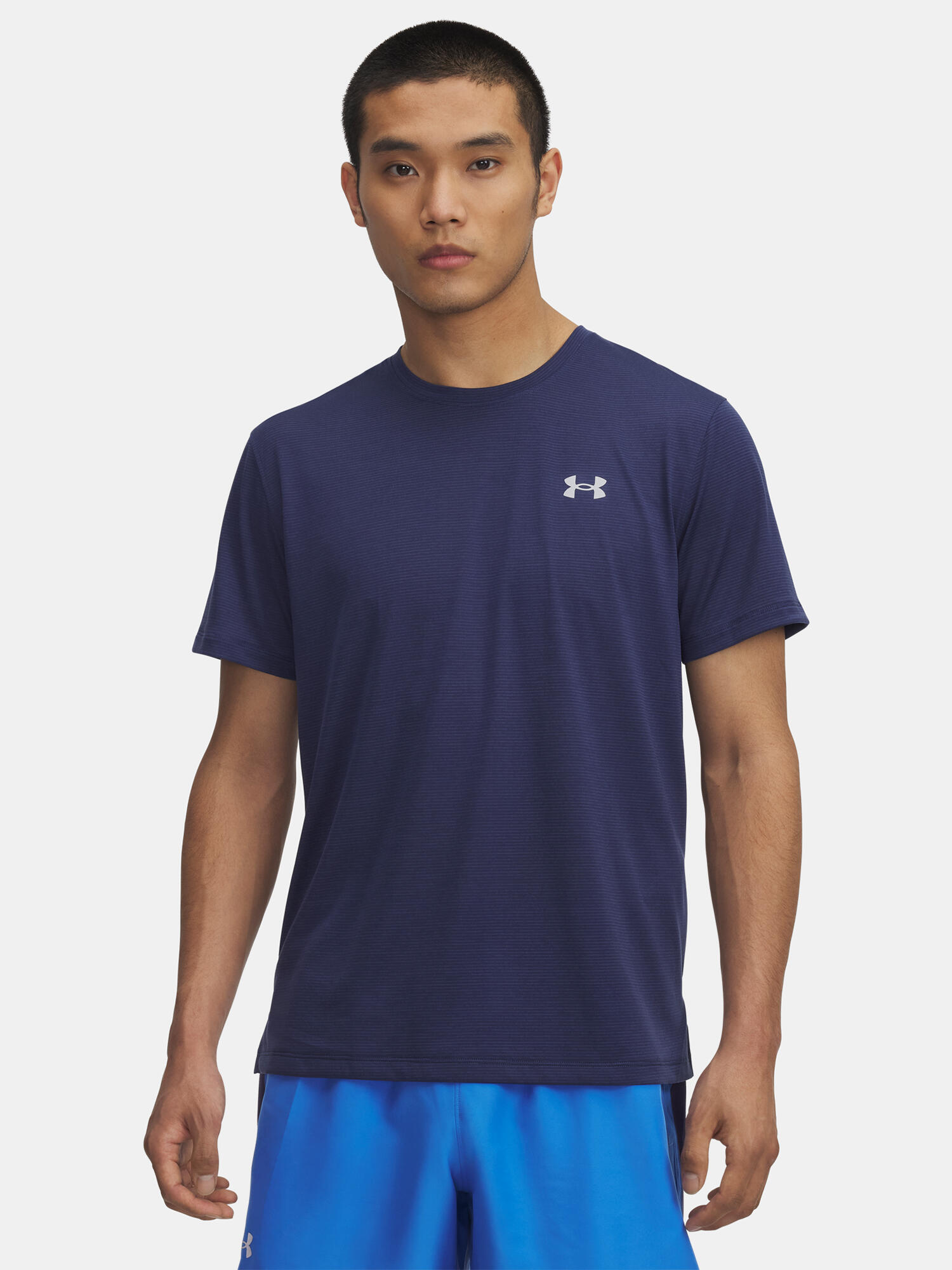 Męska koszulka z krótkimi rękawami UA LAUNCH SHORTSLEEVE 1382582-403 L 4/4