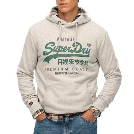 Sweat à Capuche Gris Homme Superdry Duo Classic - M