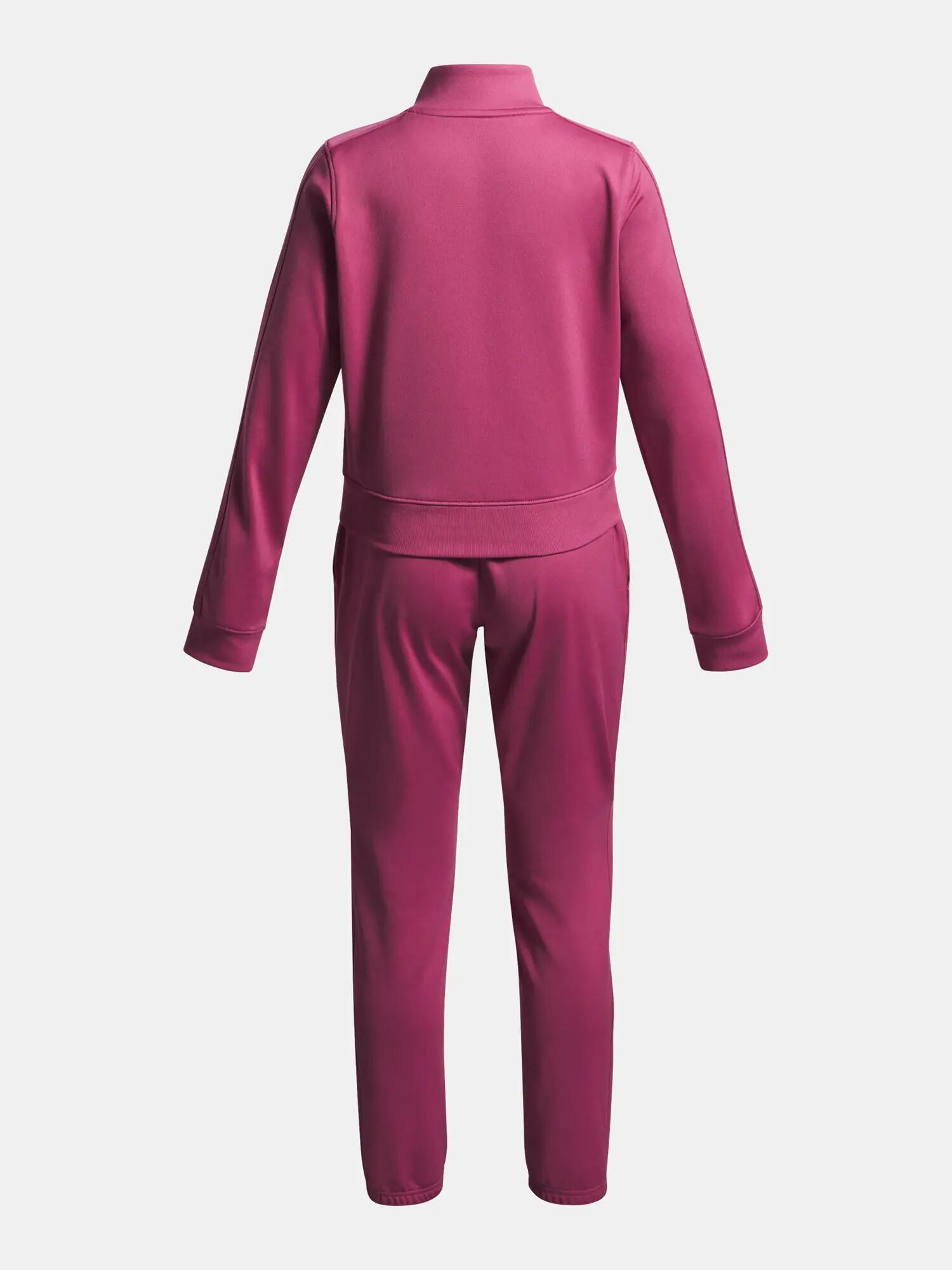 Lány szett Under Armour UA Icon Knit Crop Tracksuit-RED 2/3