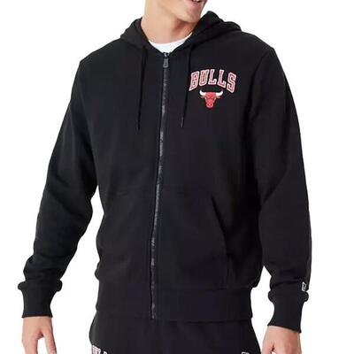 Felpa Uomo Nera con Zip New Era 60348866