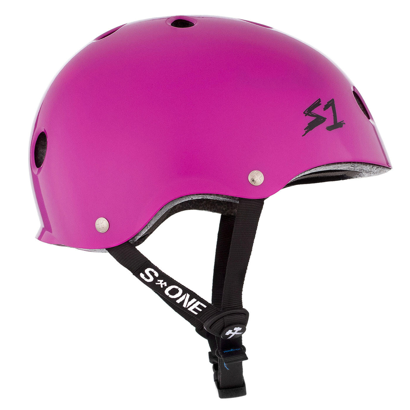 S-ONE Helm LIFER Violett Glänzend Leuchtend 2/4