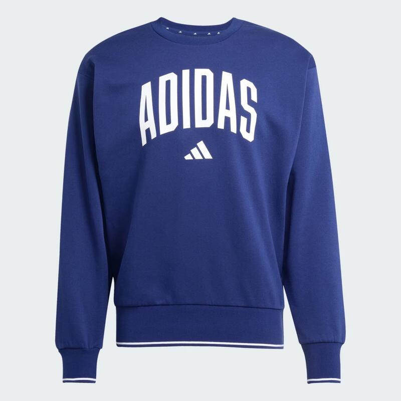 Adidas Collegiate Sweat, Felpa Uomo - Blu