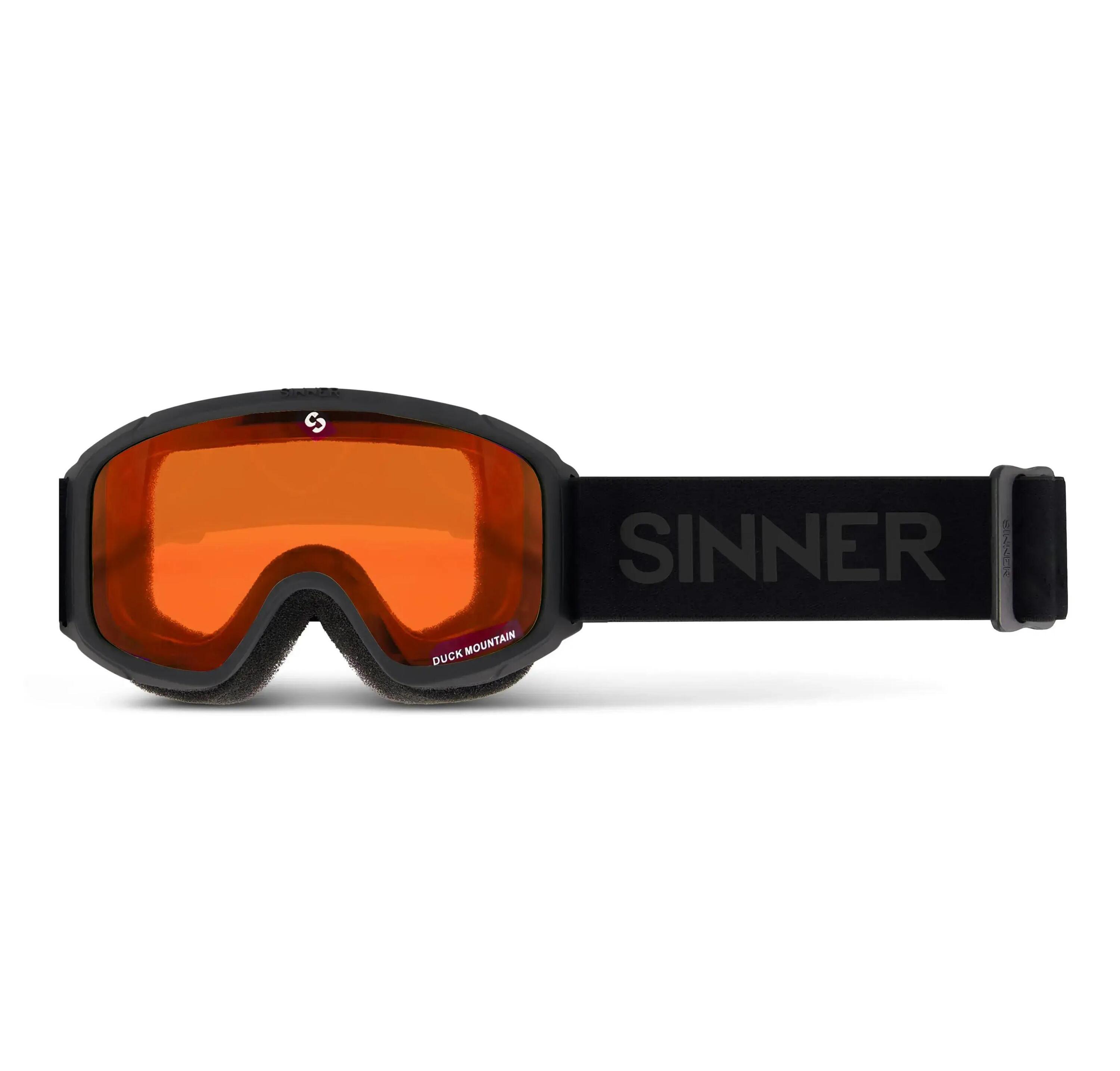 Gogle narciarskie/snowboardowe SINNER Duck Mountain, czarne, dziecięce 2/2
