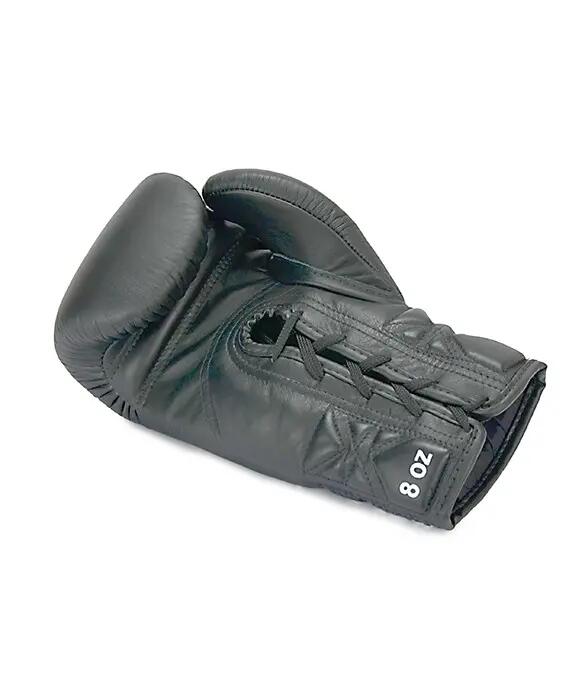 Luvas de boxe Top King Super Competition em couro negro 4/5