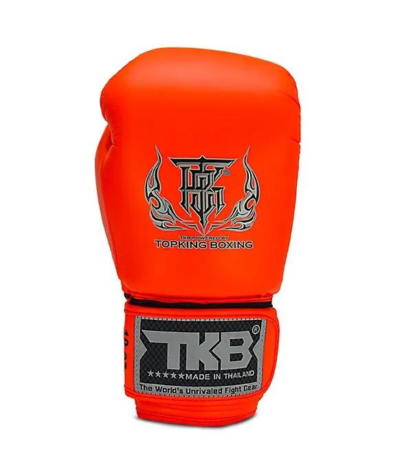 Luvas de Boxe Top King Double Lock Laranja - couro 3/5