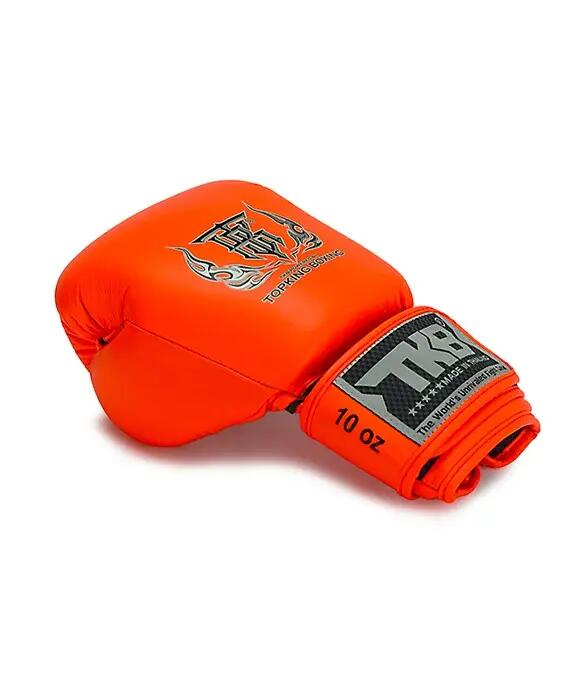 Luvas de Boxe Top King Double Lock Laranja - couro 5/5