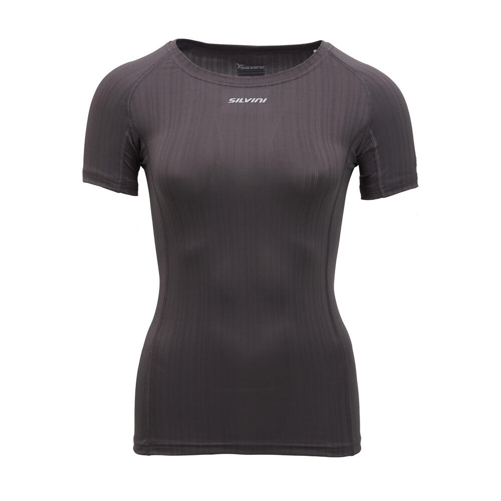 Silvini - Sous Vêtement Femme Silvini Basale - Sous Maillot Manche Courte - Gris|marron|vert - Decathlon