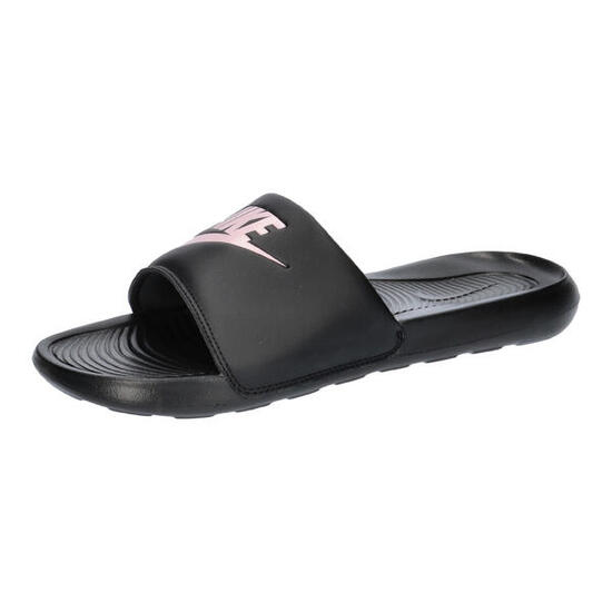 Ciabatta donna nike victori one slide - nero/rosa