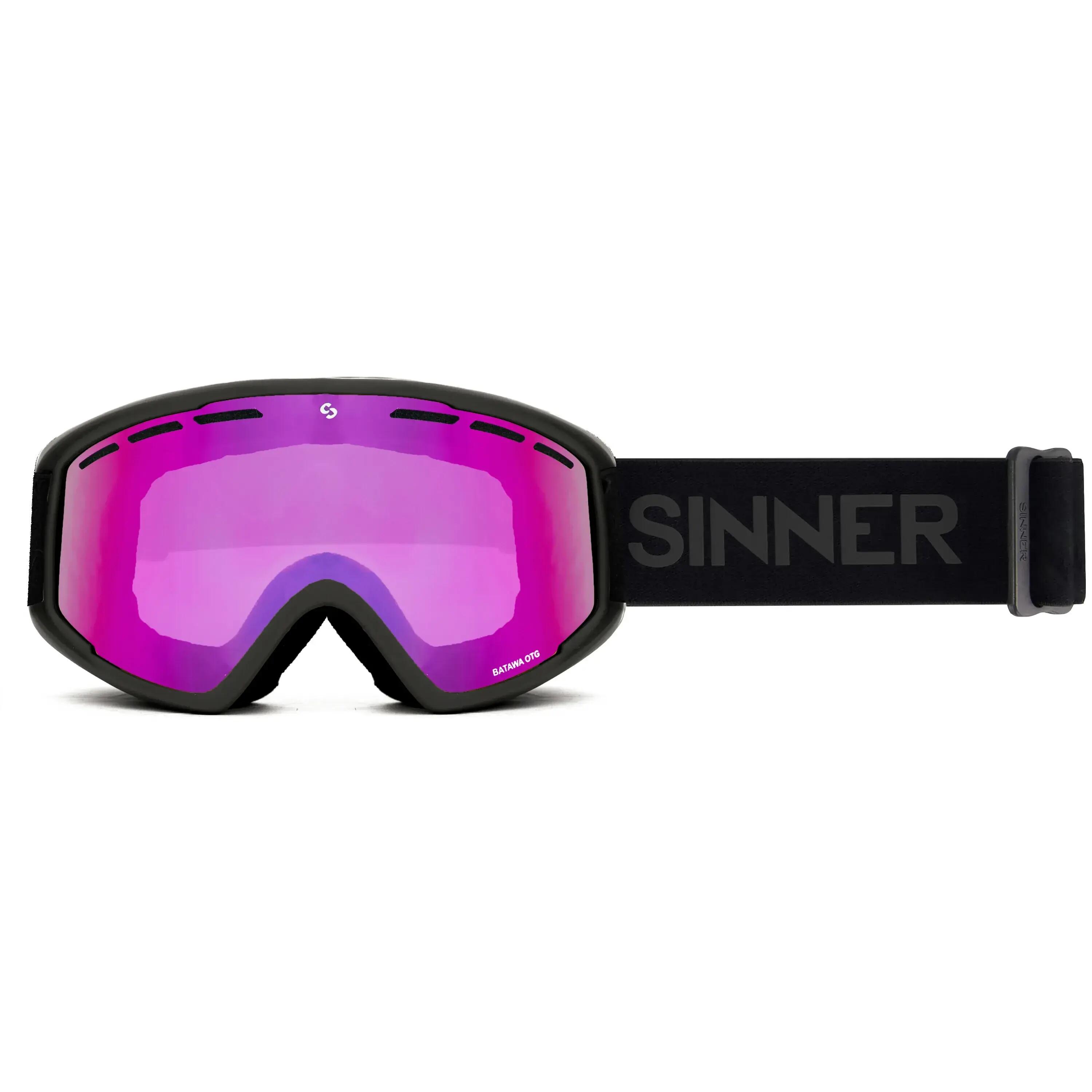 Gogle narciarskie/snowboardowe SINNER Batawa OTG, czarne, unisex 2/2