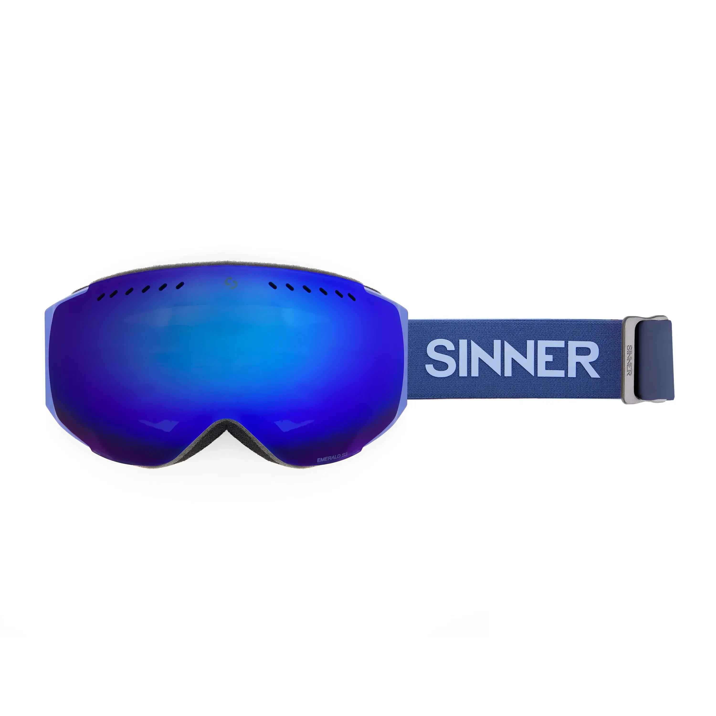 Gogle narciarskie/snowboardowe SINNER Emerald, niebieskie, unisex 2/2