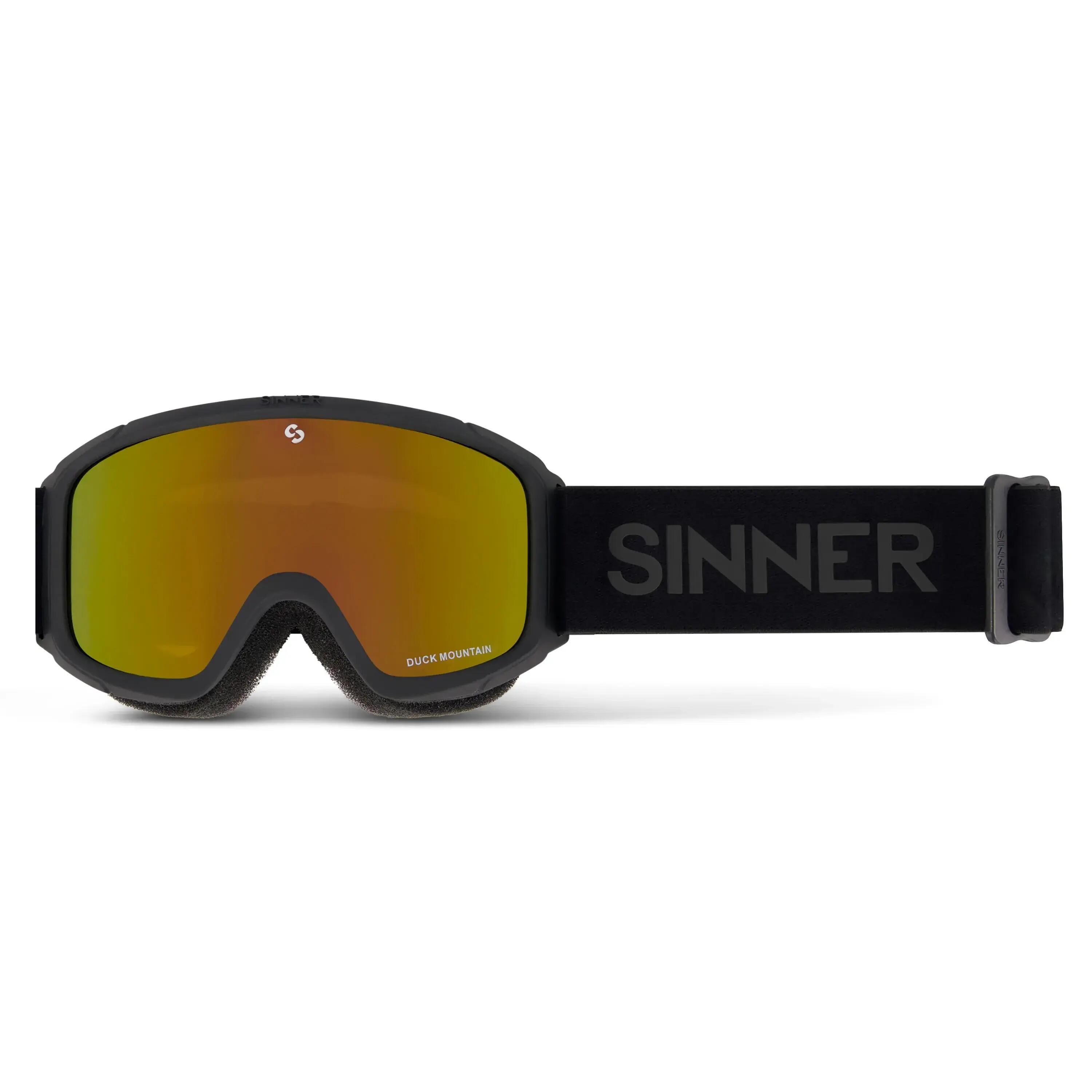 Gogle narciarskie/snowboardowe SINNER Duck Mountain, czarne, dziecięce 2/2