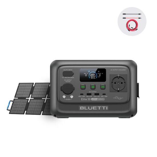 Generatore solare BLUETTI Elite 30 V2 600W + pannello solare 60W per campeggio