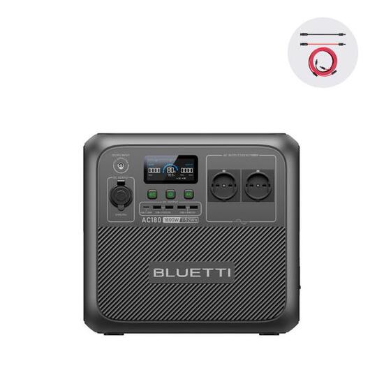 BLUETTI Stazione Elettrica Portatile AC180 1800W/1152Wh per Campeggio 99% RENEW